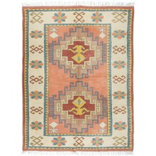 191 x 295  cm  El Yapımı Geometrik Desenli Alan Halısı, Modern Oturma Odası Halısı,  Yün