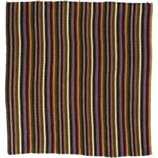 168 x 178  cm  Eski El Dokuması Kilim, Benzersiz Düz Dokuma Çok Renkli ve Çizgi Desenli Kilim