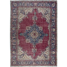 235 x 345  cm  Madalyon Tasarımlı Olağanüstü Eski El Yapımı Alan Halısı