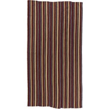 136 x 263  cm  Çizgili Eski Kilim, Düz Dokuma Dekoratif Halı