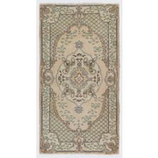 117 x 215  cm  Türünün Tek Örneği Eski Türk Halısı, Güneşte Soldurulmuş Alan Halısı