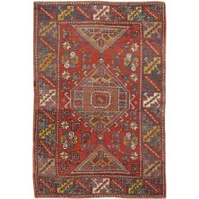 117 x 173  cm  Ev ve Ofis Dekoru Için Eski El Yapımı Yünlü Halısı