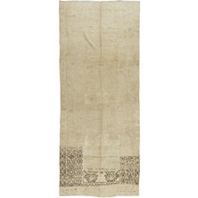 143 x 350  cm  Koridor Dekoru Için Eski Güneşte Soldurulmuş El Düğümlü Türk Uşak Yolluk Halı