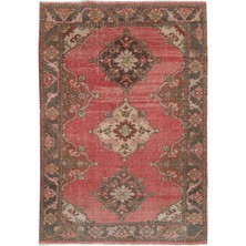 108 x 166  cm  El Yapımı Eski Halı, El Dokuması Alan Halısı