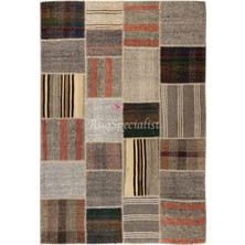 177 x 255  cm  El Yapımı Patchwork Kilim, Dekoratif Düz Dokuma Kilim