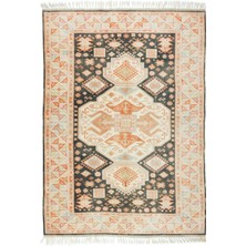 197 x 275  cm  Ev ve Ofis Dekoru Için Modern El Yapımı Anadolu Uşak Halısı