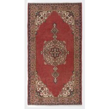 120 x 223  cm  Eski Türk Halısı, Ev ve Ofis Için Geleneksel El Yapımı Yün Halı
