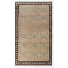 133 x 231  cm  Karapınar / Türkiye'den Eşsiz Eski El Dokuma Yün Halı