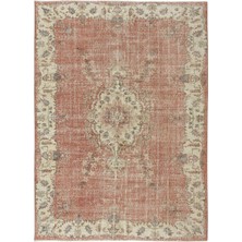 200 x 274  cm  El Düğümlü Eski Anadolu Uşak Yün Bölge Halısı, Geleneksel 1960'LAR Halı