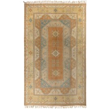 293 x 412  cm  Eski Muğla Milas Halı, Yumuşak Toprak Renkleri,  Yün El Dokuma Halı