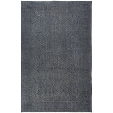202 x 316  cm  Gri El Yapımı Anadolu Halısı, Çağdaş Ev ve Ofis Dekoru Büyük Halı