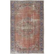 180 x 290  cm  Benzersiz Eski Köy Halısı, Yaşlı Dekoratif Halı, El Yapımı Türk Kabile Halısı