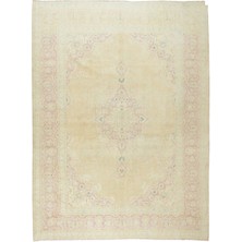 241 x 323  cm  Eski El Düğümlü Halısı, Güneşte Soldurulmuş Yün Halı, Eşsiz Halı