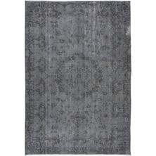 170 x 252  cm  El Yapımı Türk Halısı, Gri El Dokuması Halı, Modern Yünlü Halı