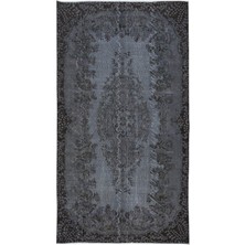 164 x 290  cm  Gri El Yapımı Anadolu Halısı, Çağdaş Ev ve Ofis Dekoru Halı