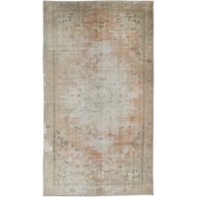 173 x 300  cm  Anadolu Uşak El Düğümlü Halı, Eski Eskitilmiş Halı