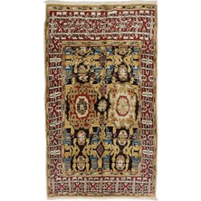 166 x 295  cm  Dekoratif El Yapımı Eski Yünlü Alan Halısı, Yörük Halısı, El Düğümlü Halı