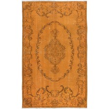 154 x 245  cm  Çağdaş El Dokuması Turuncu Halı, Oturma Odası Dekoru Halı, Salon Halısı