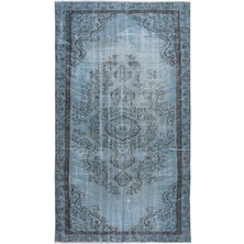 150 x 261  cm  Geleneksel El Dokuması Mavi Halı, Anadolu'dan Yünlü Halı, Modern Alan Halısı