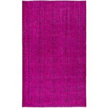 163 x 266  cm , Geleneksel El Dokuması Pembe Halı, Anadolu'dan Yünlü Halı, Modern Alan Halısı