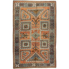 172 x 270  cm  Antika Bergama Halısı, Eski El Dokuması Halı, Muhteşem Halı