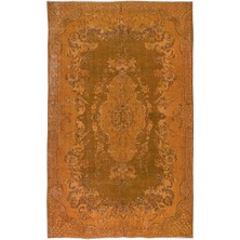 200 x 315  cm  Turuncu Ofis Halısı, El Yapımı Halı, El Düğümlü Halı