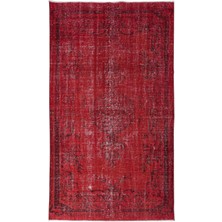 165 x 280  cm , El Dokuması Kırmızı Halı, Oturma Odası ve Çalışma Odası Için Modern Halı