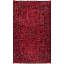 169 x 276  cm , Modern El Yapımı Halı, Kırmızı Çocuk Odası Halı, Kırmızı Ev Dekoru