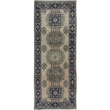 143 x 357  cm  Eski El Düğümlü Koridor Halısı, Geniş Koridor Yolluğu, Merdiven Halısı