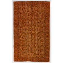 ( 174 x 287  cm ) Turuncu Renkli  El Dokuma Anadolu Halısı, Modern Halı