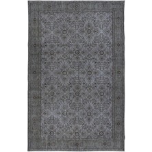 182 x 285  cm  El Yapımı Türk Halısı, Gri El Dokuması Halı, Modern Yünlü Halı