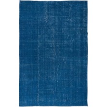 197 x 302  cm  El Dokuması Mavi Halı, Oturma Odası ve Çalışma Odası Için Modern Halı