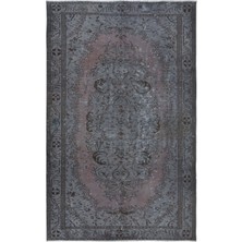 184 x 287  cm  Gri Salon Halısı, El Dokuması Yünlü Türk Halısı, Pamuklu Alan Halısı