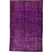 (196 x 308  cm ) Mor Renkli  El Dokuması Anadolu Halısı, Otantik ve Modern Halı