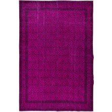 242 x 360  cm , Modern Ev ve Ofis Dekoru Için Pembe Halı, El Yapımı Anadolu Halı