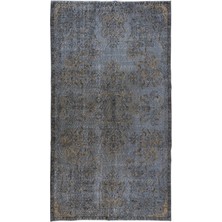 170 x 305  cm  Geleneksel El Dokuması Gri Halı, Anadolu'dan Yünlü Halı, Modern Alan Halısı