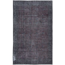 180 x 282  cm  Modern El Yapımı Halı, Gri Eskitilmiş Halı, Gri Ev Dekoru