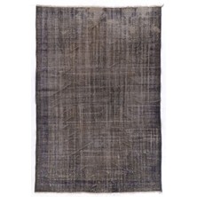 (188 x 270  cm ) Gri Anadolu Halısı, El Dokuması Halı, Gri Renkli Halı