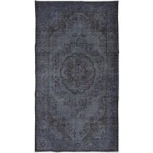 167 x 295  cm  Gri El Dokuması Halı, Mutfak ve Yemek Odası Için Modern Halı