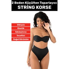 Özel Üretim Iz Göstermez Kaymaz 2 Beden Incelten   Dikişsiz String Korse