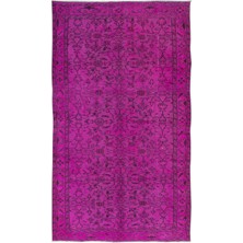 167 x 265  cm , Modern Ev Dekoru Halı, Pembe El Yapımı Halı, Geleneksel Yünlü Halı