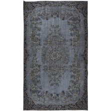 178 x 300  cm  Modern Ev ve Ofis Dekoru Için Gri ve Siyah Tonlarda Halı, El Yapımı Anadolu Halı