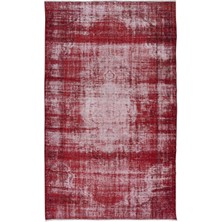 185 x 303  cm , El Yapımı Türk Halısı, Kırmızı El Dokuması Halı, Modern Yünlü Halı