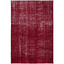183 x 277  cm , Kırmızı El Dokuması Halı, Mutfak ve Yemek Odası Için Modern Halı