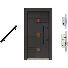 Laminoks Seri Çift Renk Çelik Kapı BY-1612 Sol Açılım