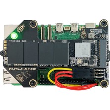 Driftwood Raspberry Pi 5 Adaptör Kartı Pcıe'den M.2 Nvme Ssd'ye Adaptör Kartı Pi5 Resmi Kılıfı ve Dsı/csı Kablosuyla Uyumlu (Yurt Dışından)