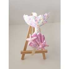 Sweet Twins Accessories Deniz Kızı, Istiridye, Yıldızlı Rengarenk Çocuk Tacı