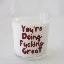 Beige & Stone You'Re Doing Fucking Great Cam Meşrubat & Su Bardağı - 380 ml