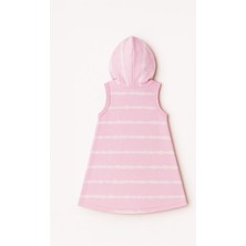 Kız Çocuk Pembe Batikli Havlu Elbise (3-4 Yaş 8-9 Yaş)