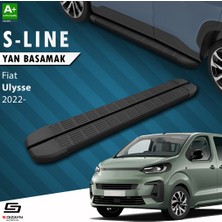 S-Dizayn Fiat Ulysse Uzun Şase S-Line Siyah Yan Basamak 243 Cm 2022 Üzeri A+ Kalite